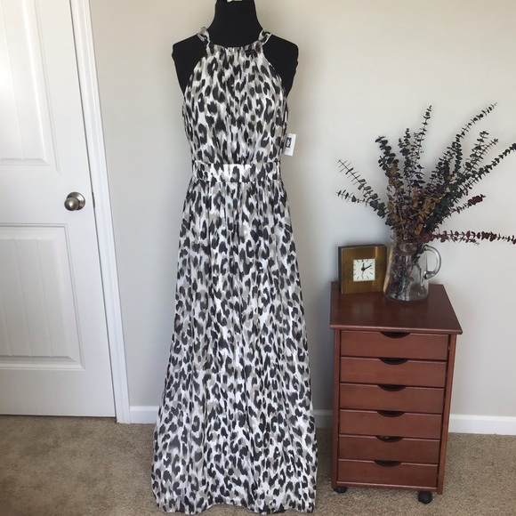 black strappy maxi dress